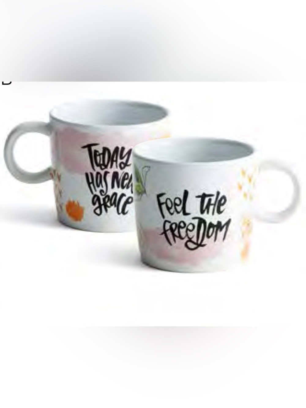 DaySprings - Ceramic Inspirational Mug - “Feel the Freedom” - 16 ounces - NEW